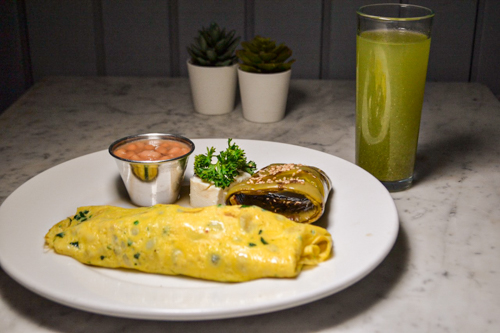 Omelette Ligero de Espinacas